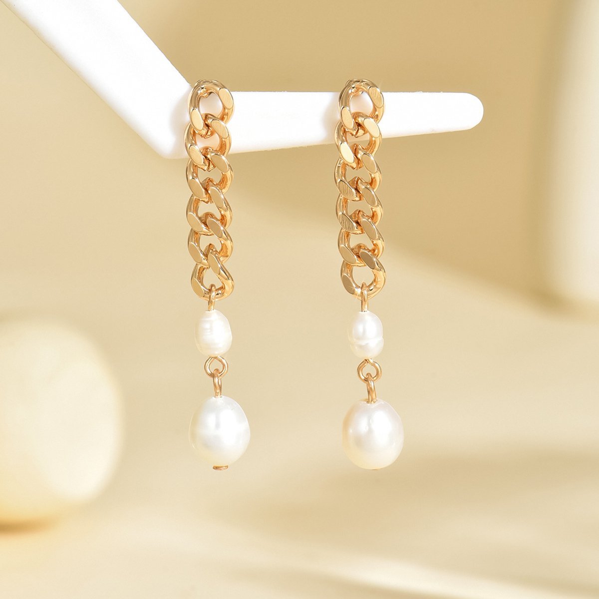 Elegant Pearl Drop Earrings - Hypoallergenic And Lightweight