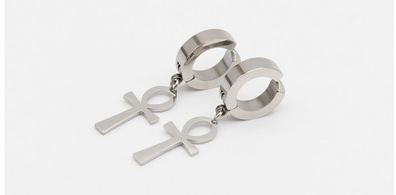 Stainless steel cross ear clip