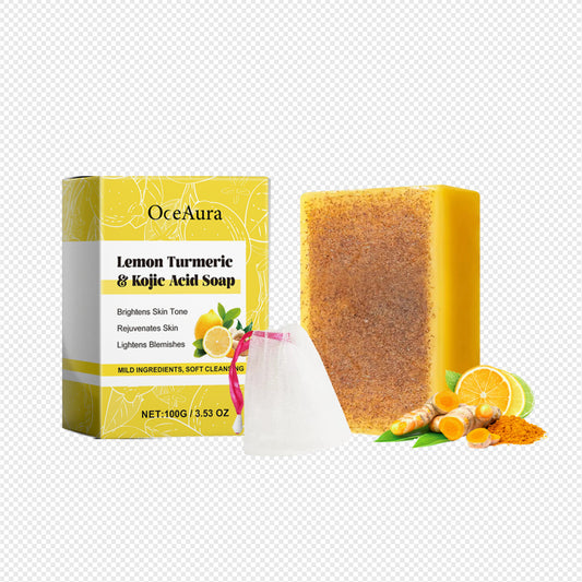 Lemon Brightening Turmeric Tartaric Acid Whitening And Brightening Soap