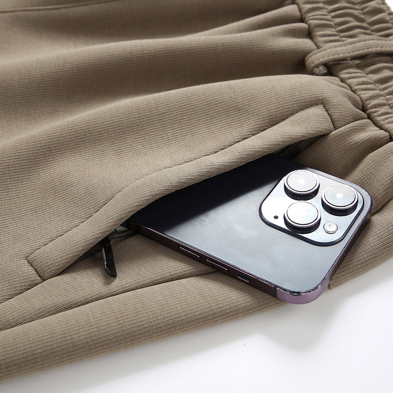 Thickened Casual Sports Suit Dad Business Plus Size Stand-up Collar Breathable Cardigan Jacket