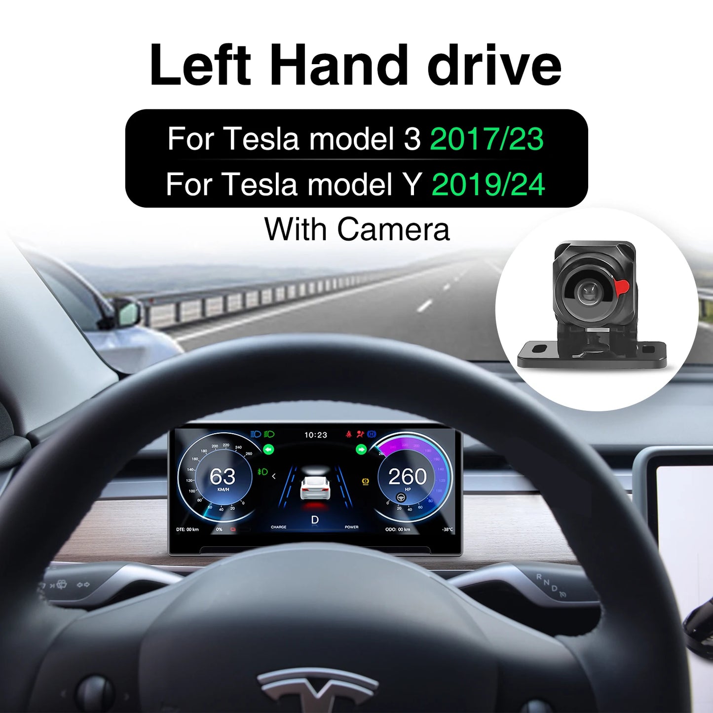 Instrument Cluster for Tesla Model 3 highland Y HUD Driver Front Speedometer Screen Head Up High Display Air Vent Panel Camera