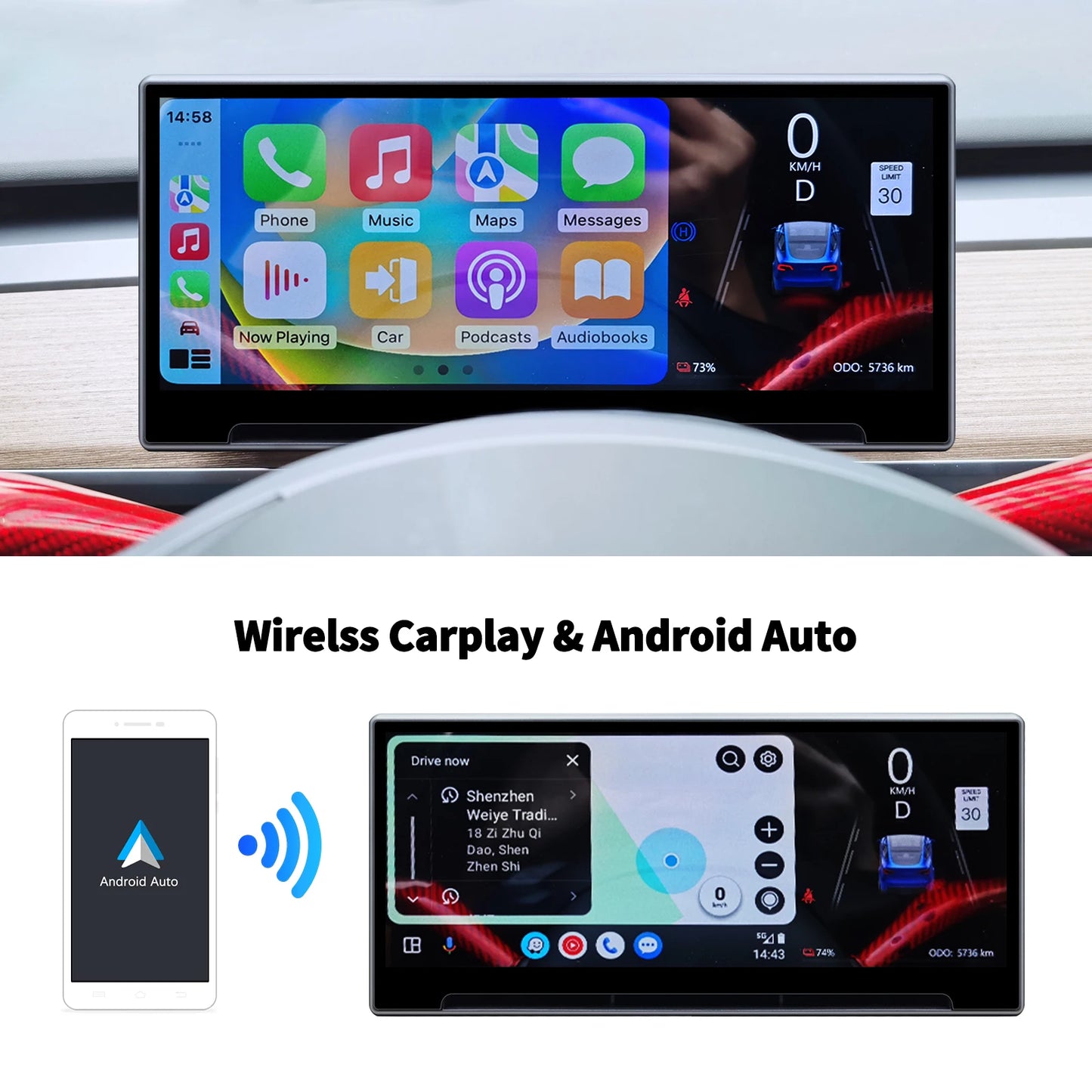 Instrument Cluster for Tesla Model 3 highland Y HUD Driver Front Speedometer Screen Head Up High Display Air Vent Panel Camera