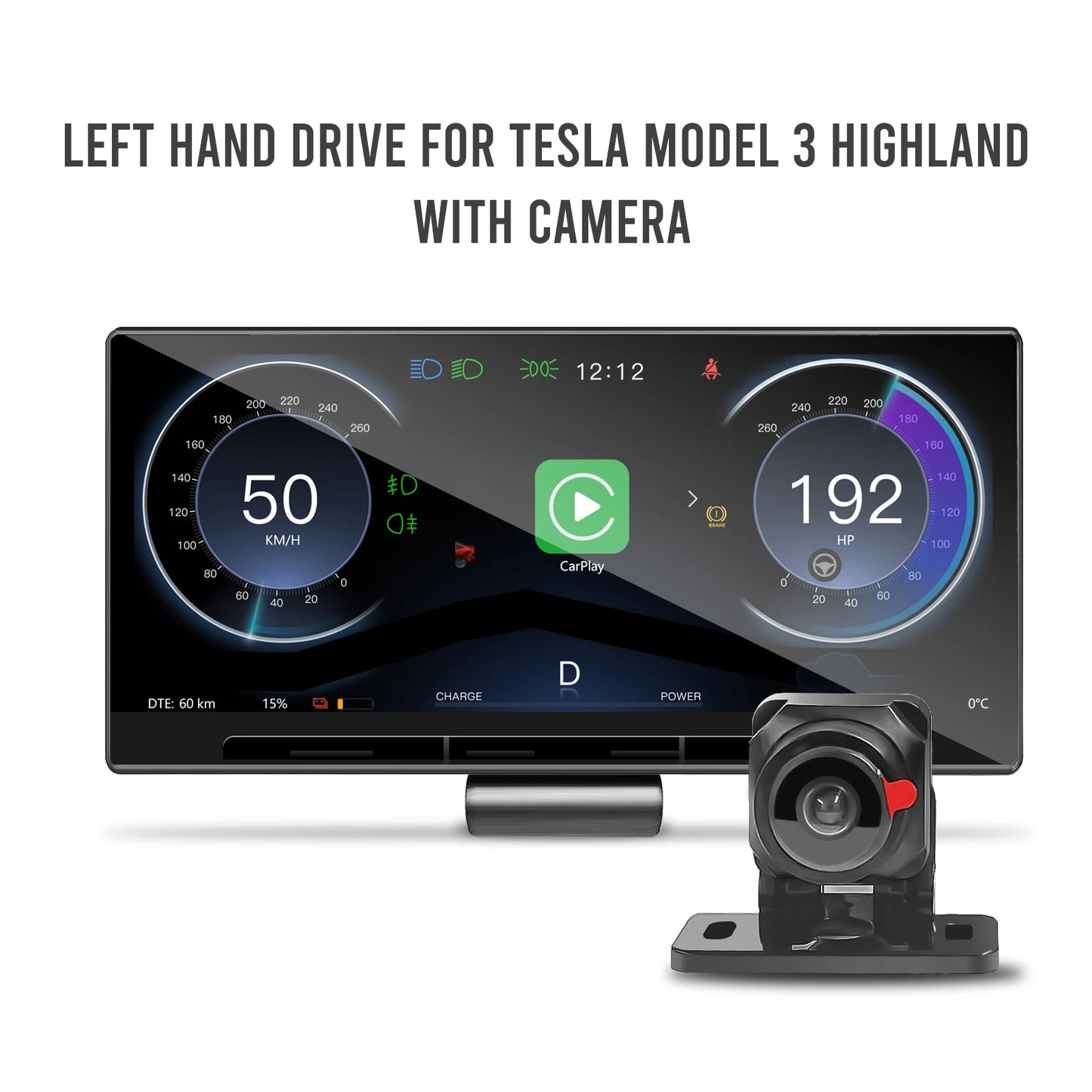 Instrument Cluster for Tesla Model 3 highland Y HUD Driver Front Speedometer Screen Head Up High Display Air Vent Panel Camera