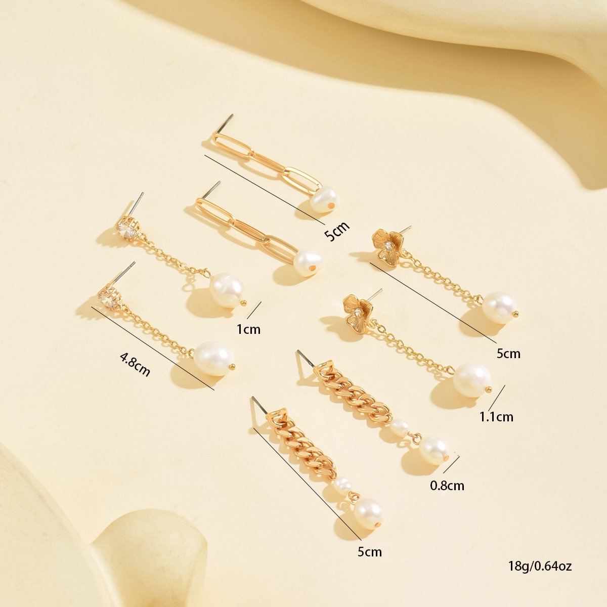 Elegant Pearl Drop Earrings -  Hypoallergenic And Lightweight