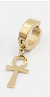Stainless steel cross ear clip