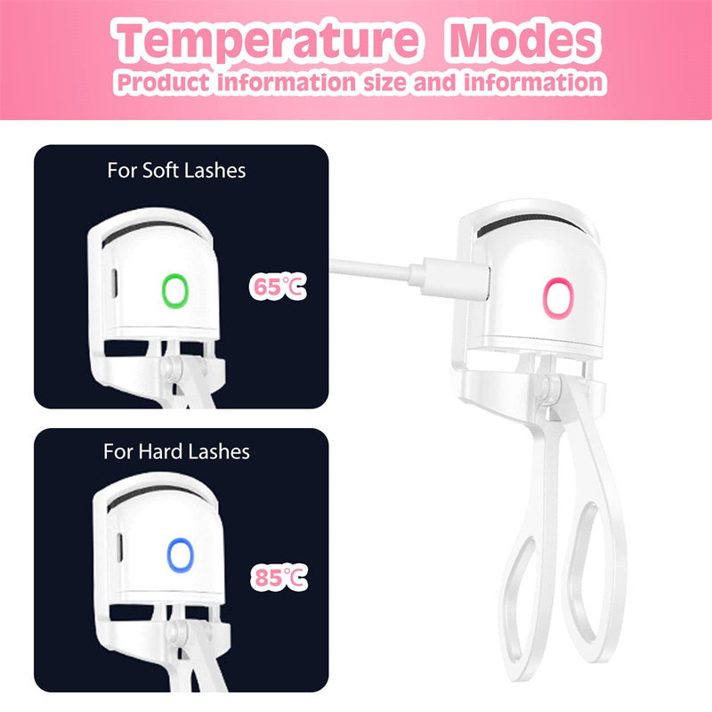 LashLuxe Heated Eyelash Curler – USB Rechargeable