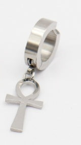 Stainless steel cross ear clip