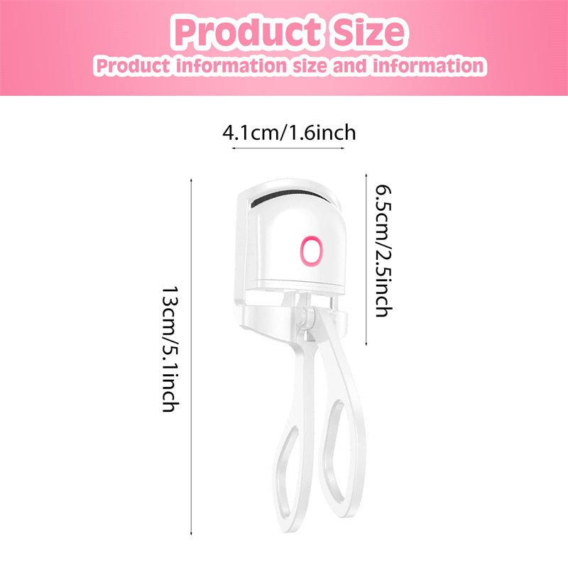 LashLuxe Heated Eyelash Curler – USB Rechargeable