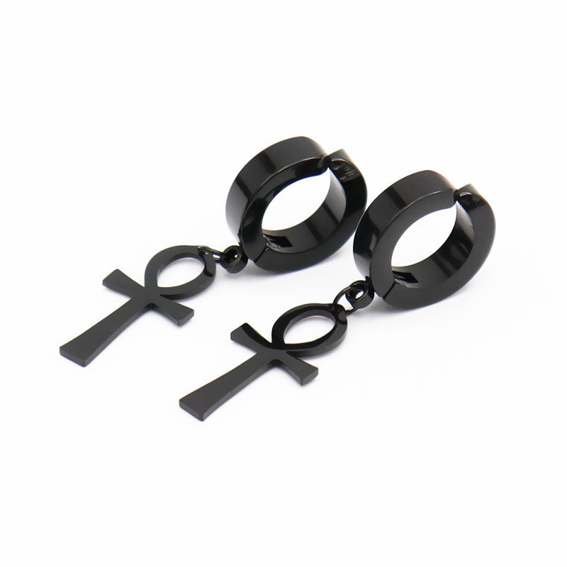 Stainless steel cross ear clip