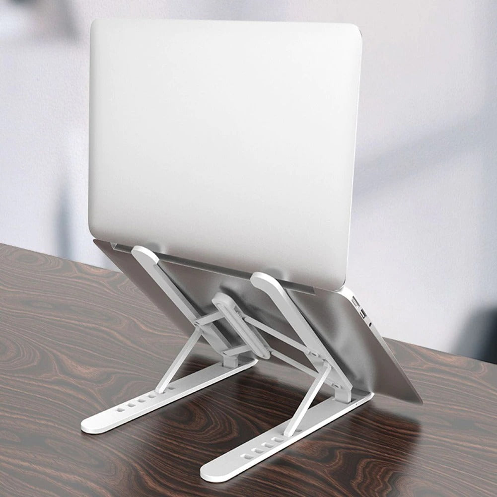 Foldable Laptop & Tablet Stand – Ergonomic, Adjustable, and Ultra-Portable