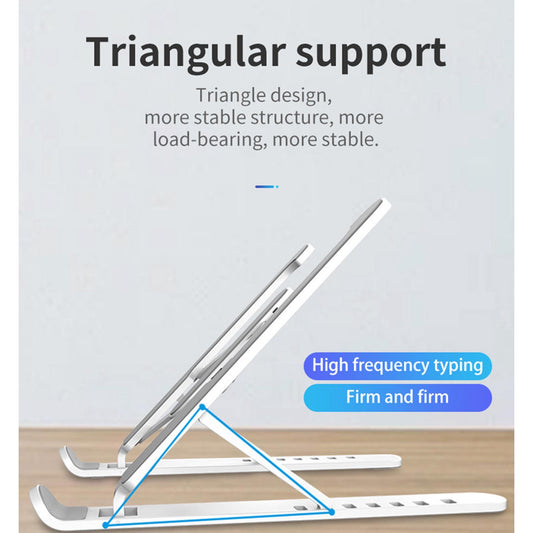 Foldable Laptop & Tablet Stand – Ergonomic, Adjustable, and Ultra-Portable