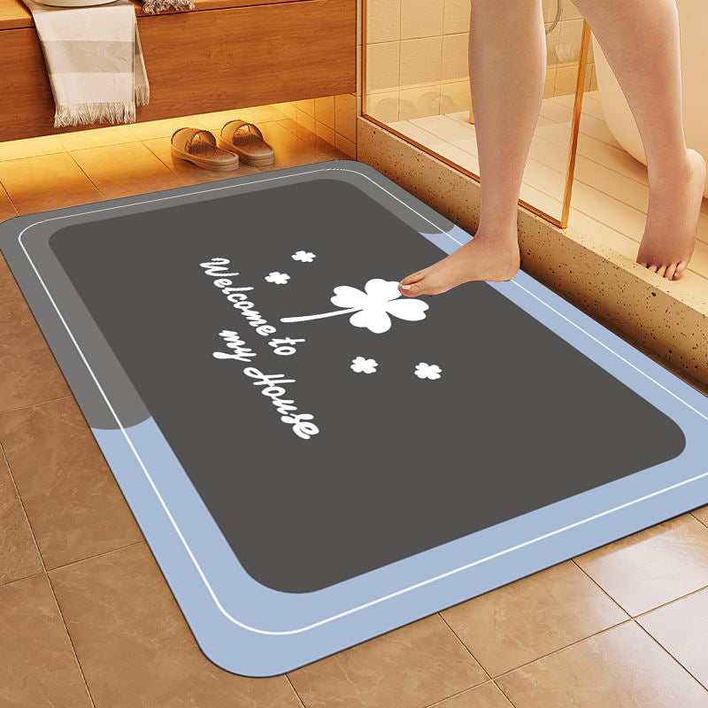 Simple Letter Bathroom Non-slip Mat
