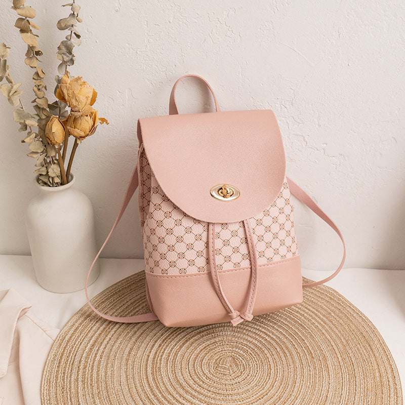 Trendy Backpack Simple Retro Korean Type