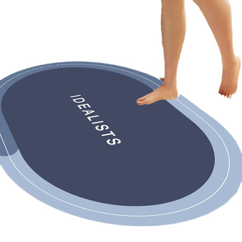 Simple Letter Bathroom Non-slip Mat