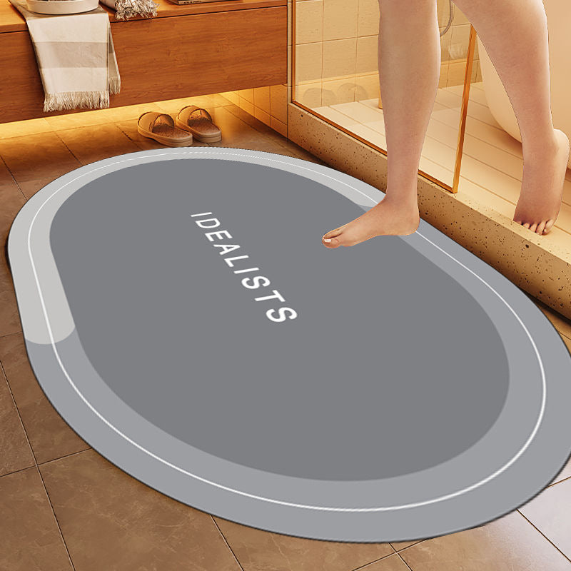 Simple Letter Bathroom Non-slip Mat