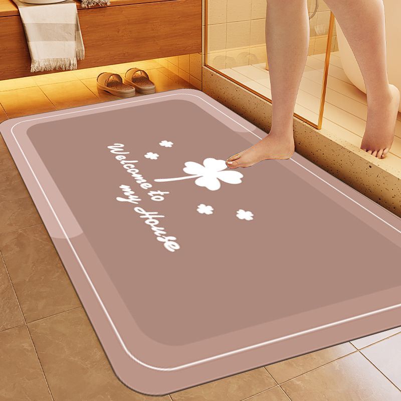 Simple Letter Bathroom Non-slip Mat