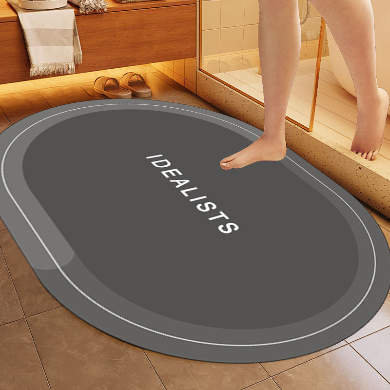 Simple Letter Bathroom Non-slip Mat