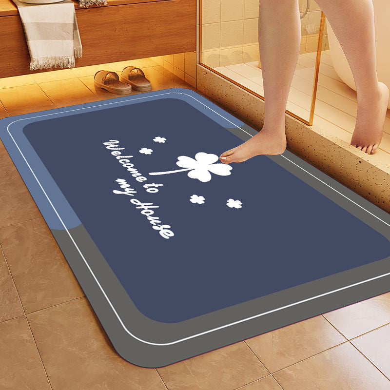 Simple Letter Bathroom Non-slip Mat