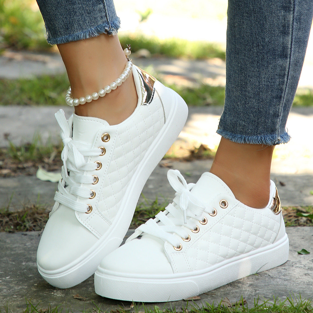 Casual Sports Skate Shoes Female 2024 Spring And Autumn