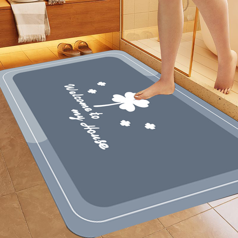 Simple Letter Bathroom Non-slip Mat