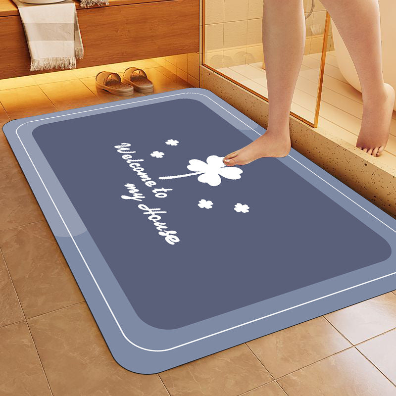 Simple Letter Bathroom Non-slip Mat