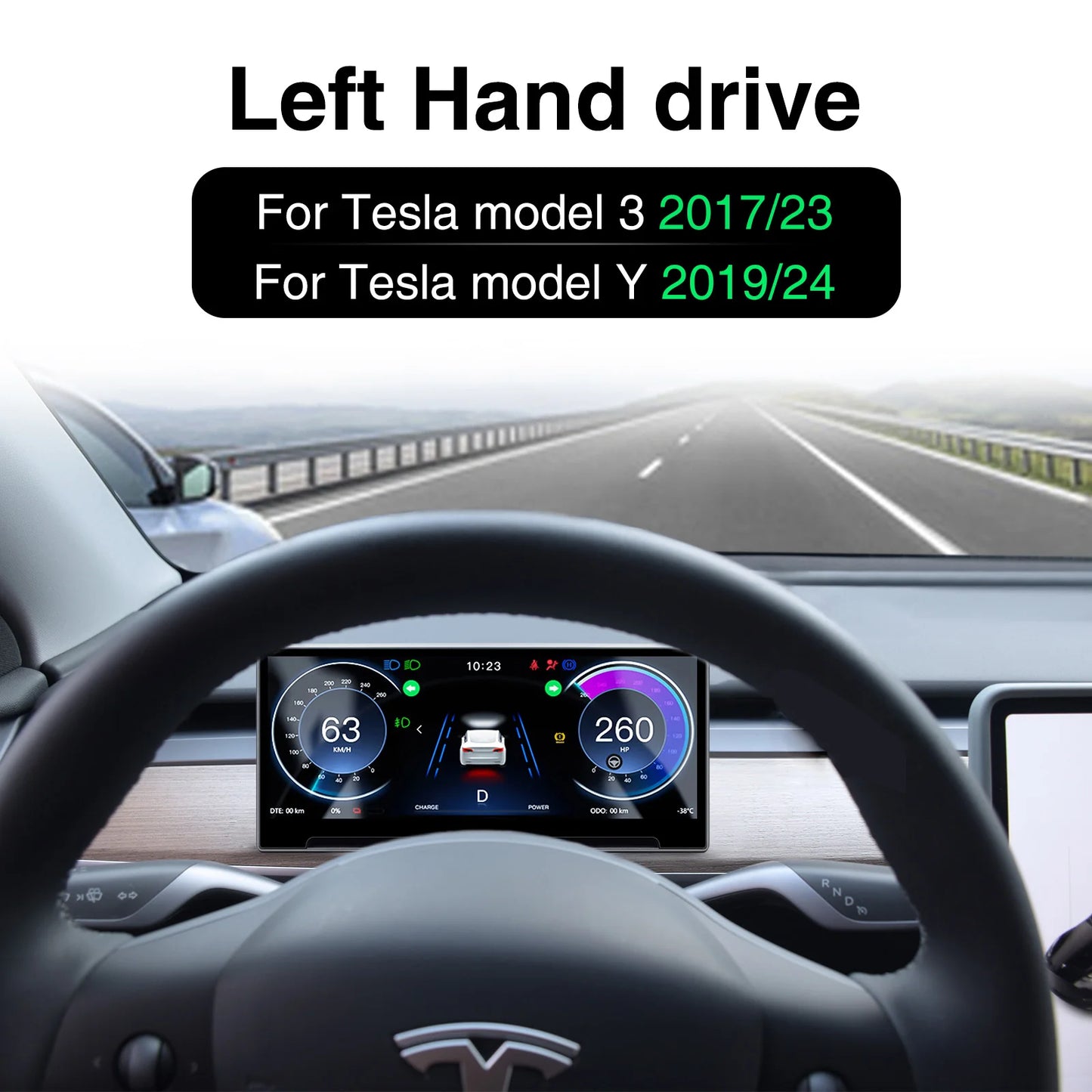 Instrument Cluster for Tesla Model 3 highland Y HUD  Driver Front Speedometer Screen Head Up High Display Air Vent Panel Camera