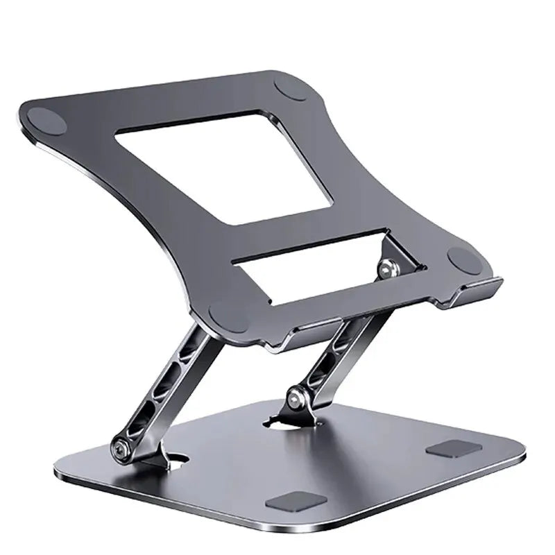 Aluminum Laptop Stand Desktop Lift Base Can Be Folded And Increased Singlelayer Adjustable Reading Stand Office Heat Dissipation