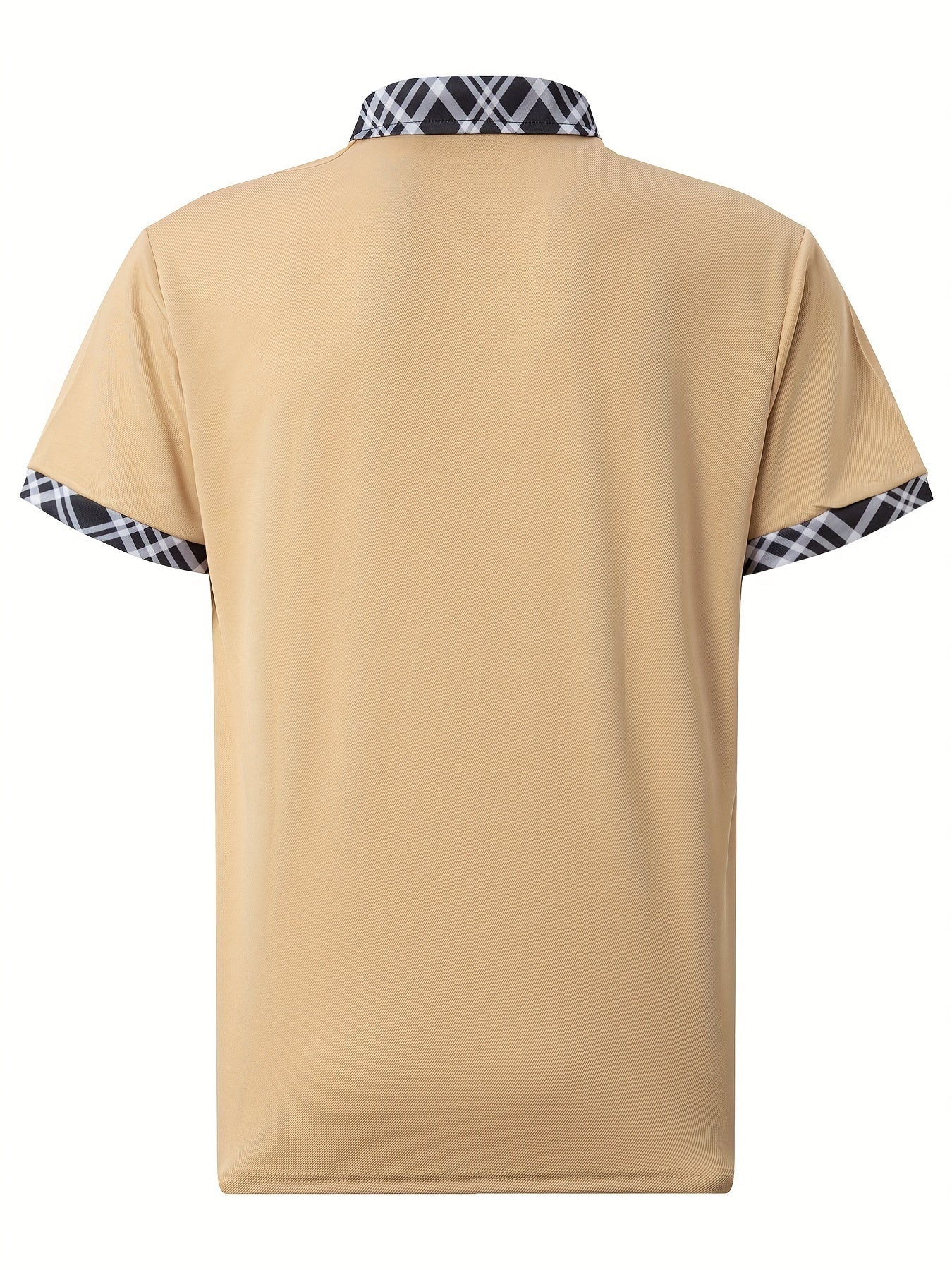 Men's Casual Shirt With Chest Pocket - Breathable, Stretch Fabric, Short Sleeve, Button-Up Collar - Perfect For Golf & Tennis