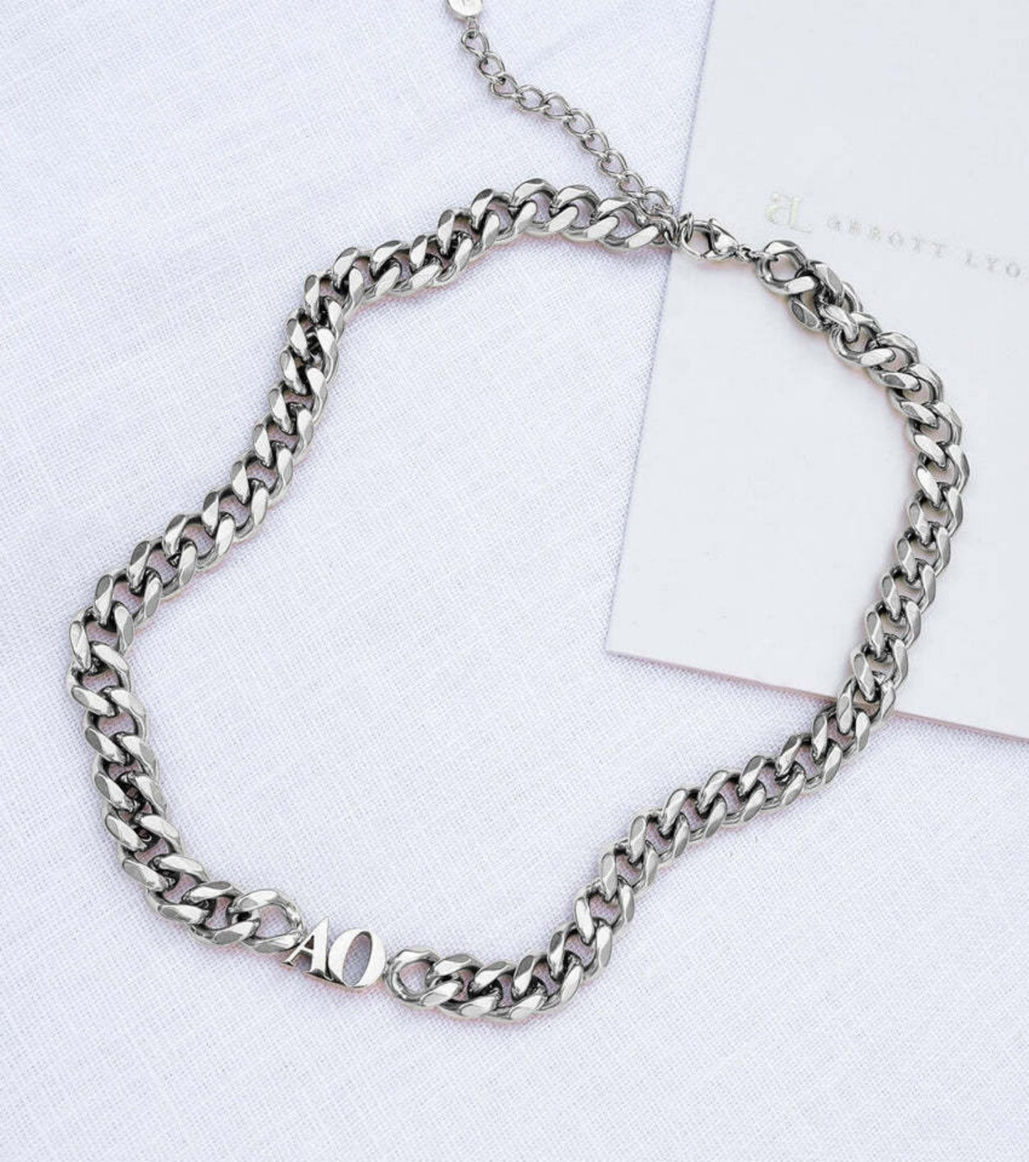 Couple's Initial Name Necklace